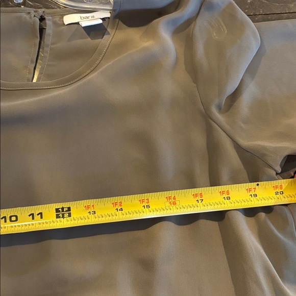 Bar III Taupe Blouse - Picture 7 of 8